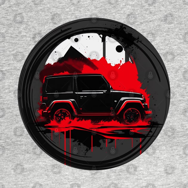 Jeep Vehicle Dark Black design by The Wonder View